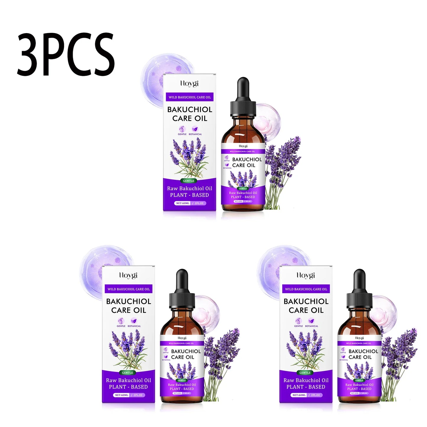 Hoygi Bakuchiol Lavender Face Serum Oil 60ml | Fine Lines