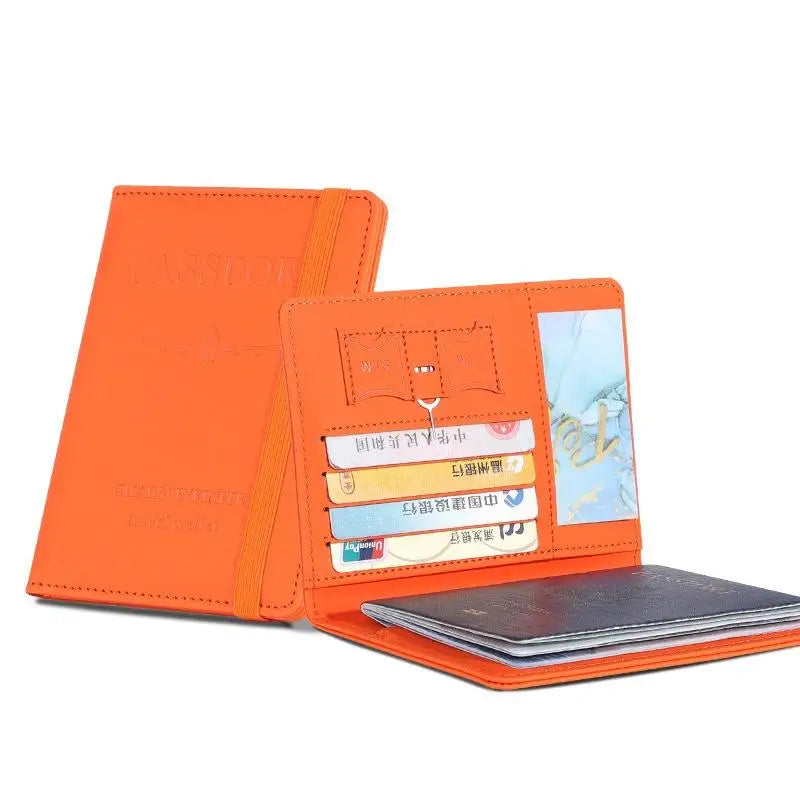 Waterproof PU Leather Passport Holder & Travel Wallet