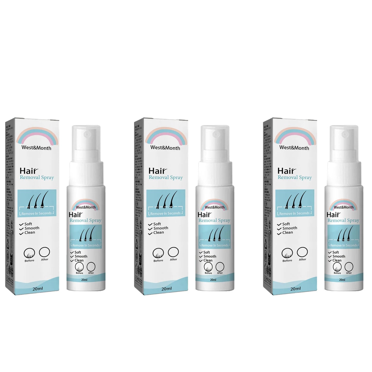 Natural Painless Hair Removal Spray – Body & Armpit Depilatory