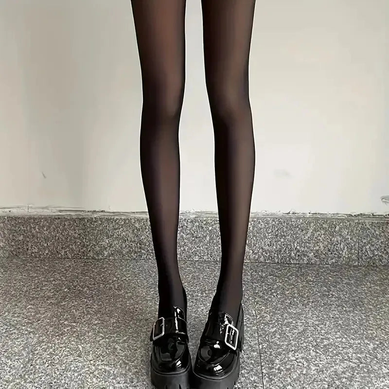 Women's Seamless Faux Sheer Thermal Leggings – 2 Pack
