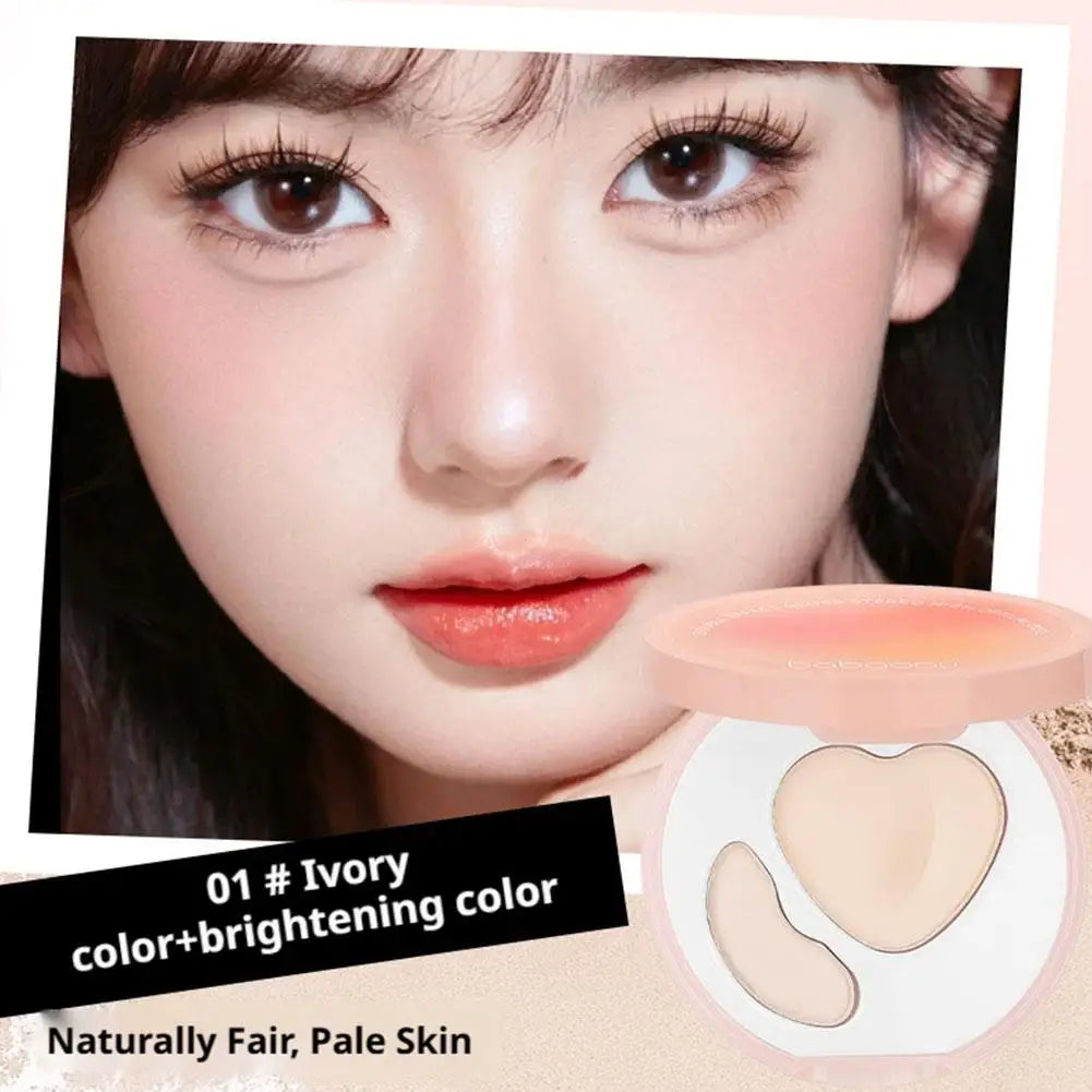 Natural Dual-effect Shiny Matte Three-dimensional Peach High Gloss Face Brighten Depression Integrated Groove High Gloss Cream Peaceful Pleasures Health and Wellness Ivory white