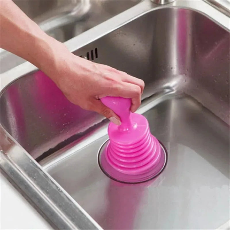 1PC Pipeline Dredge Suction Cup Toilet Plungers Press Cleaning Sink Drain Pipe Tool Sink Pipe Strong Dredger Tools Accessories Peaceful Pleasures Health and Wellness