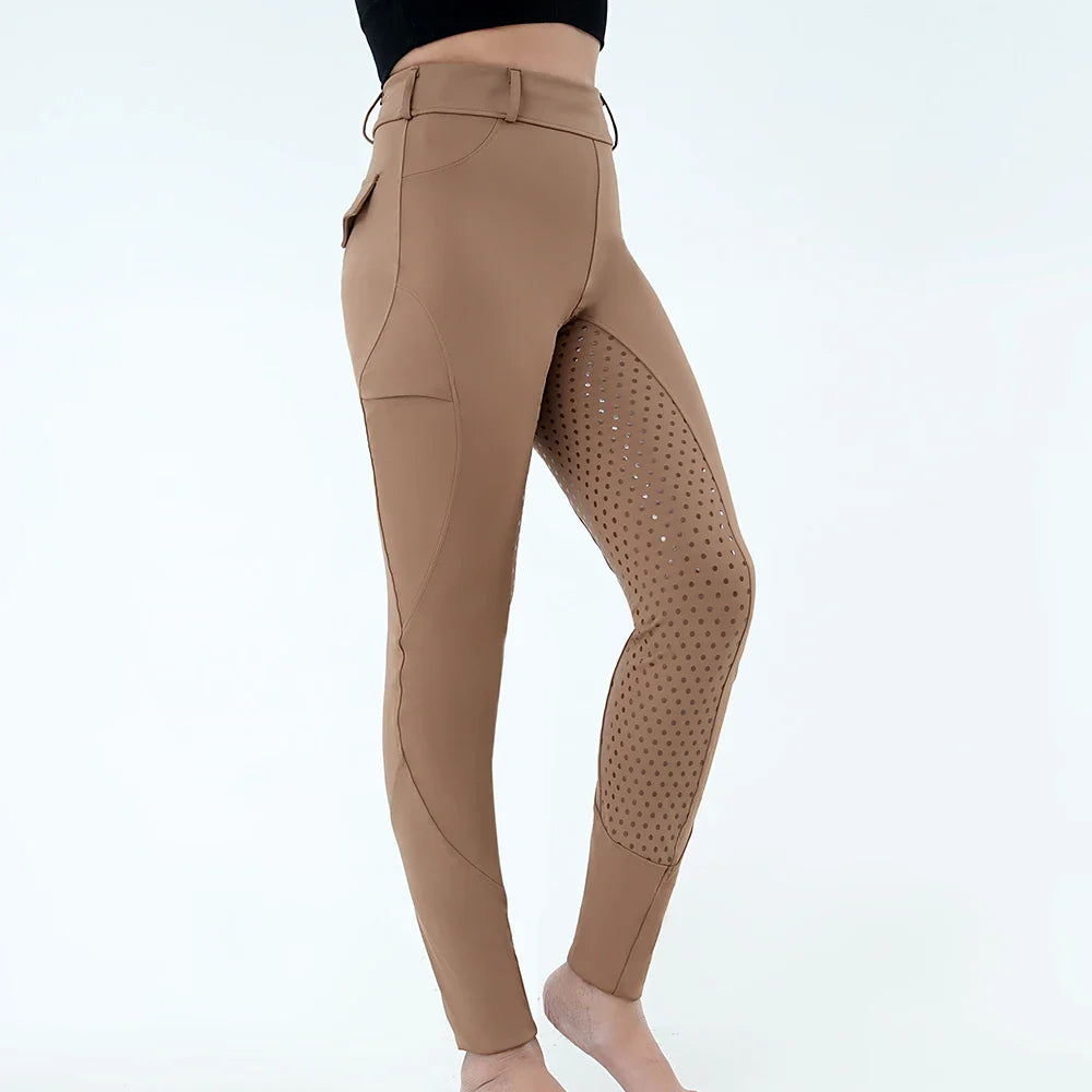 Women's Full-Seat Equestrian Breeches & Horse Riding Tights