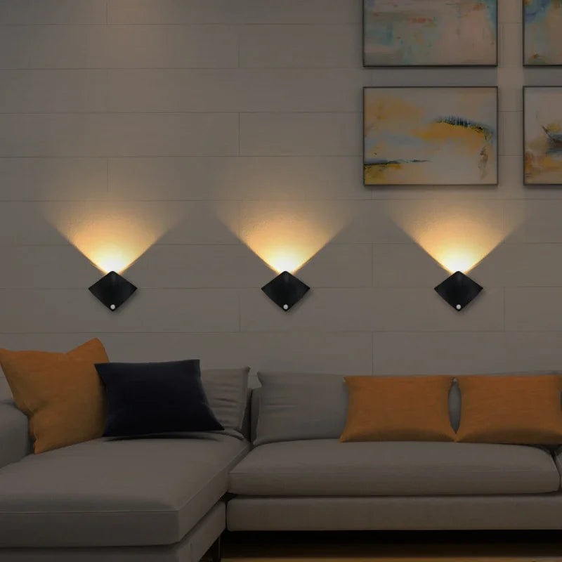 Rechargeable Wall Sconces LED Light Motion Sensor Night Light Wireless Portable Lamp For Bedroom Mural Living Room Lighting Peaceful Pleasures Health and Wellness