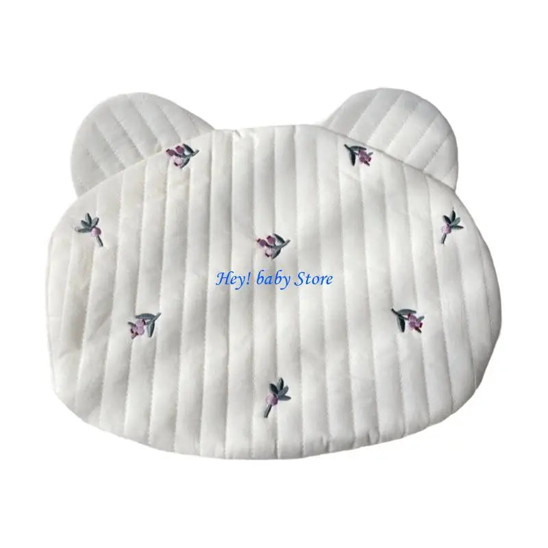 Cartoon Flower Baby Pillow – Soft Cotton Headrest for 0–6 Years