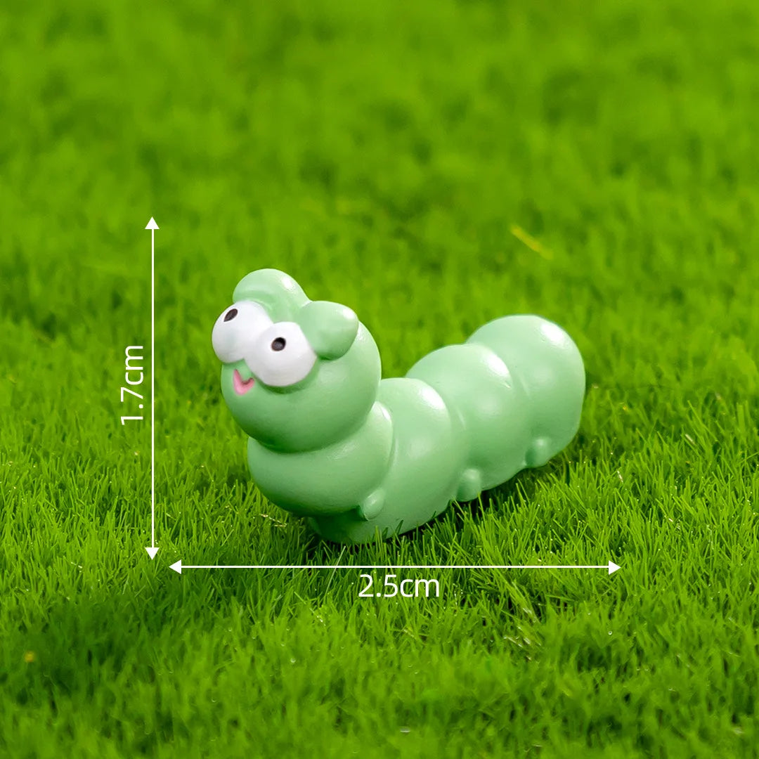 Cartoon Caterpillar & Snail Mini Figurines | Desk Decor