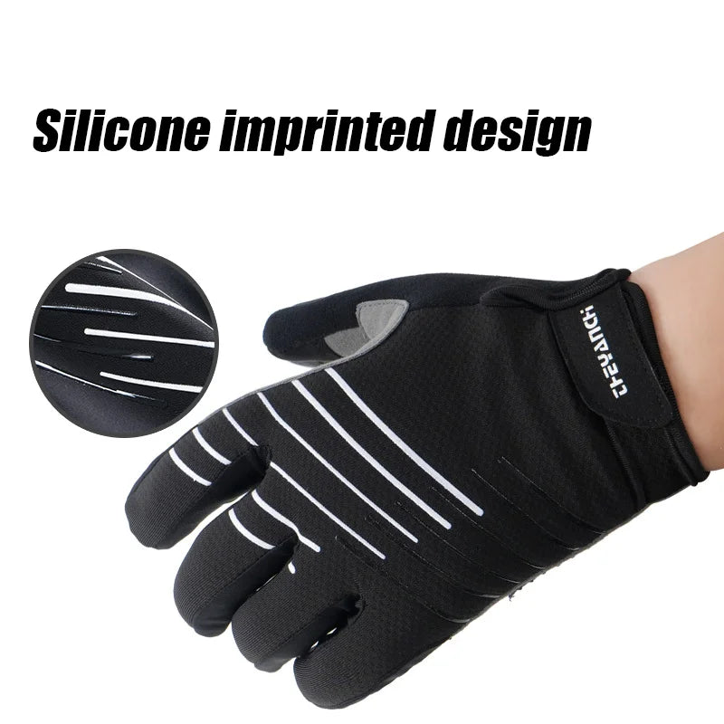 RooRuns Full-Finger Cycling Gloves | Non-Slip Silicone Grip