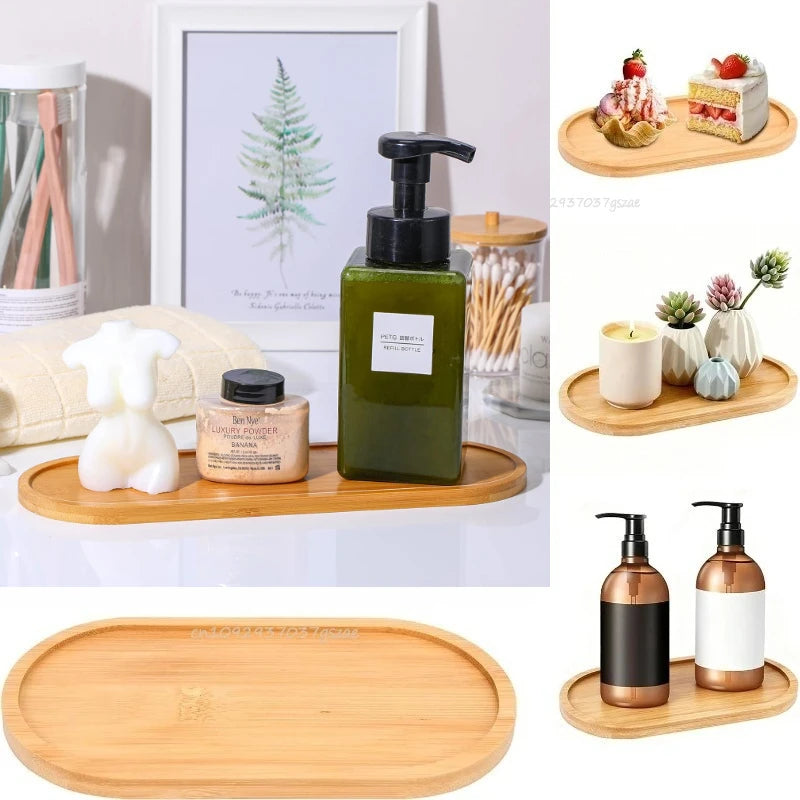 Bamboo Multi-Purpose Tray Set | Plant, Kitchen & Bathroom Use