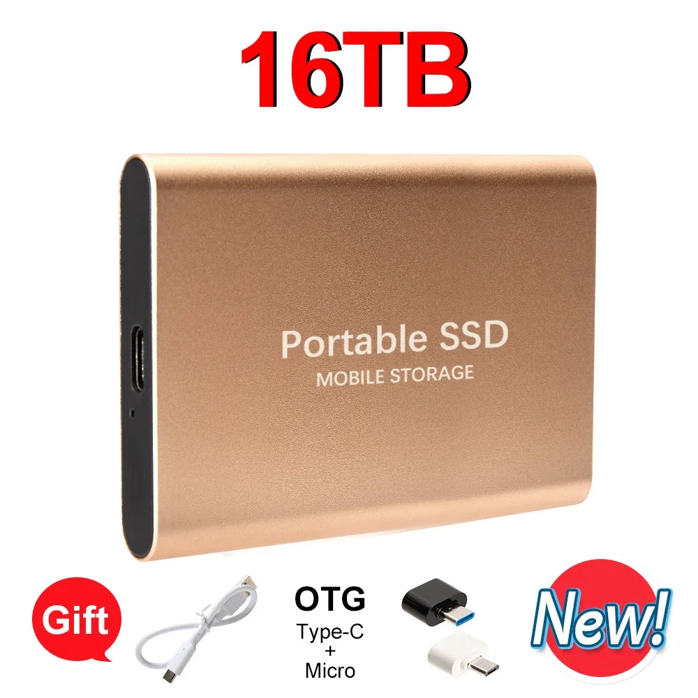 EOENKK Ultra Slim Portable SSD 2TB–32TB | USB 3.1 External Drive