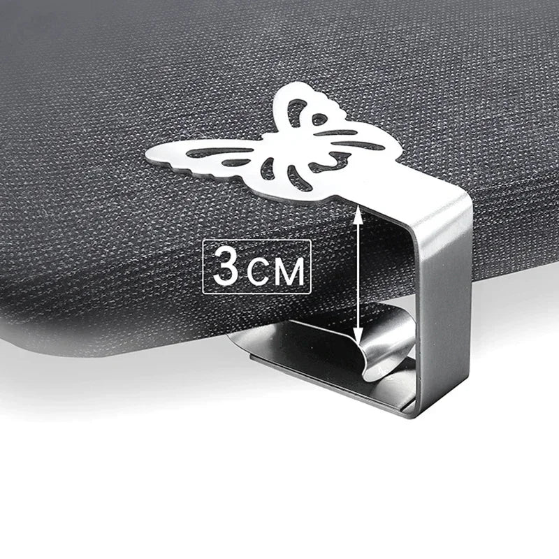 20-Pack Cat Paw Tablecloth Clips – Stainless Steel Clamps