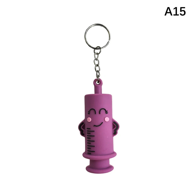 Paw Print Ampoule Bottle Opener Keychain for Nurses & Doctors Medical Keychain Tool Peaceful Pleasures Health and Wellness A15
