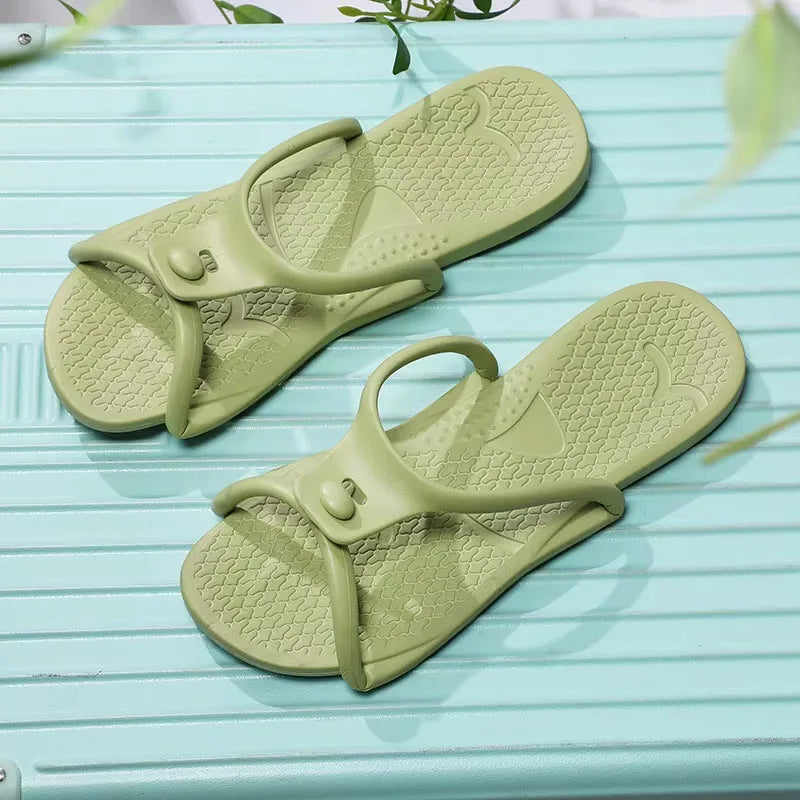 Men's Foldable Travel Slippers – Lightweight EVA Beach Slides