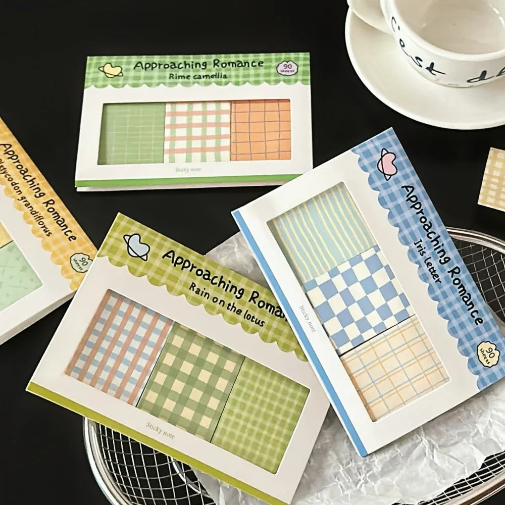 Grid Combination Convenience Sticker Romantic Series Hand Account