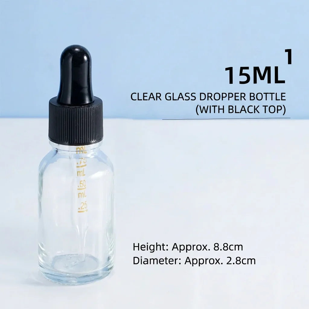 Glass Dropper Bottles – Refillable Serum & Essential Oil Vials