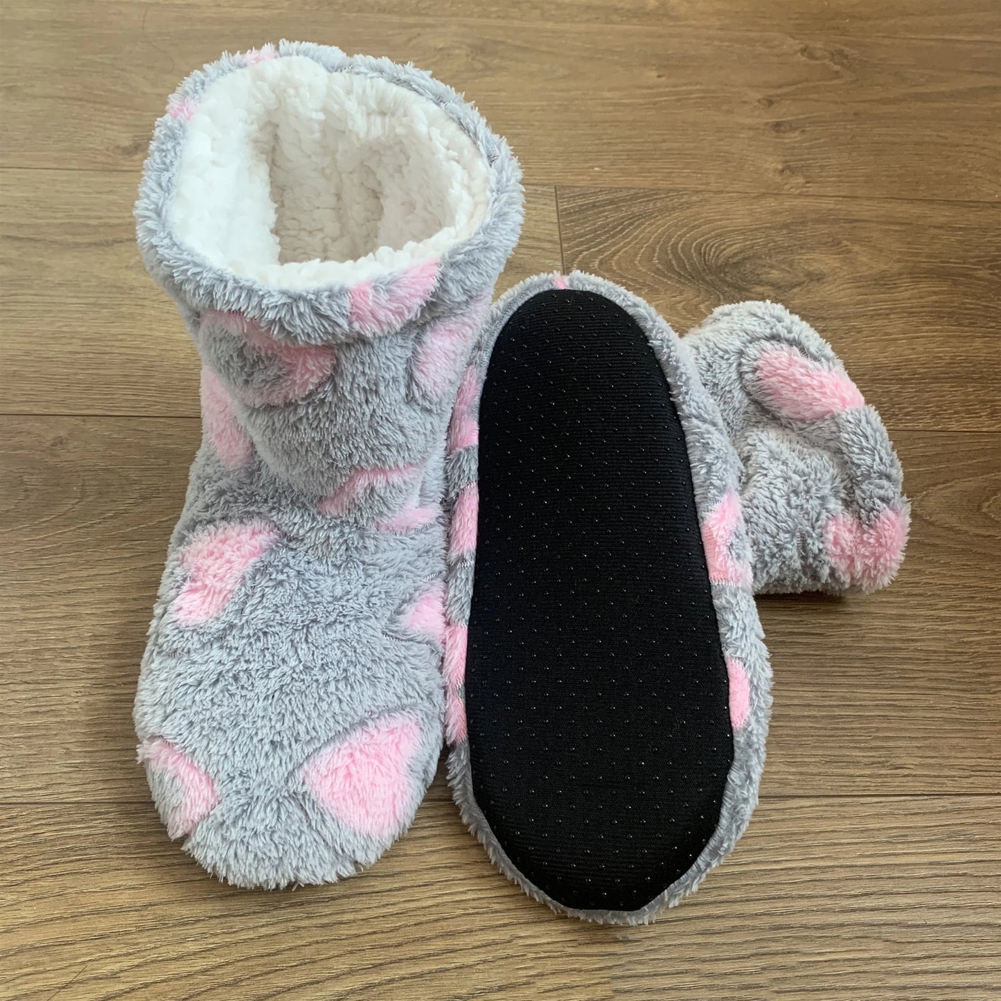 Women's Plush Ankle Boot Slippers | Non-Slip Warm Fluffy