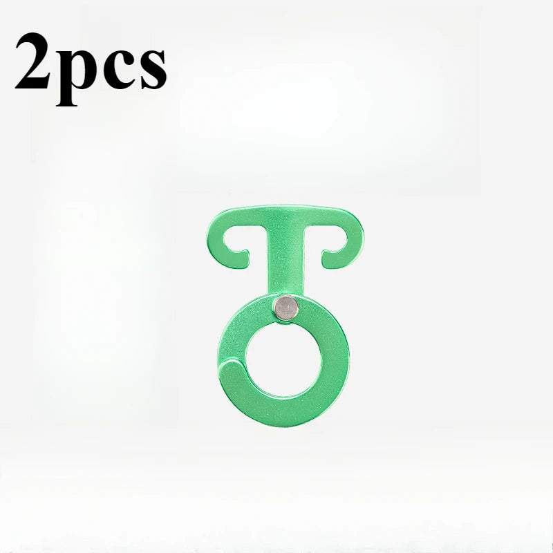 Aluminum Alloy Adjustable Tent Rope Buckles | 2-Pack Cord Lock Tent Rope Buckle Peaceful Pleasures Health and Wellness green-2pcs