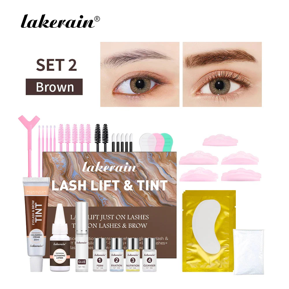 ibcccndc Brow Lamination & Tint Kit with Lash Lift – Full Set