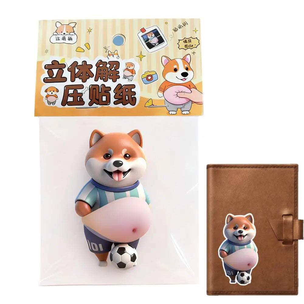 Bubble Stickers 3D Cartoon Funny Squeezable Reusable Kids Scrapbook Decals Animal Stickers For Home Party Classroom Scrapbooking Peaceful Pleasures Health and Wellness D China Mainland