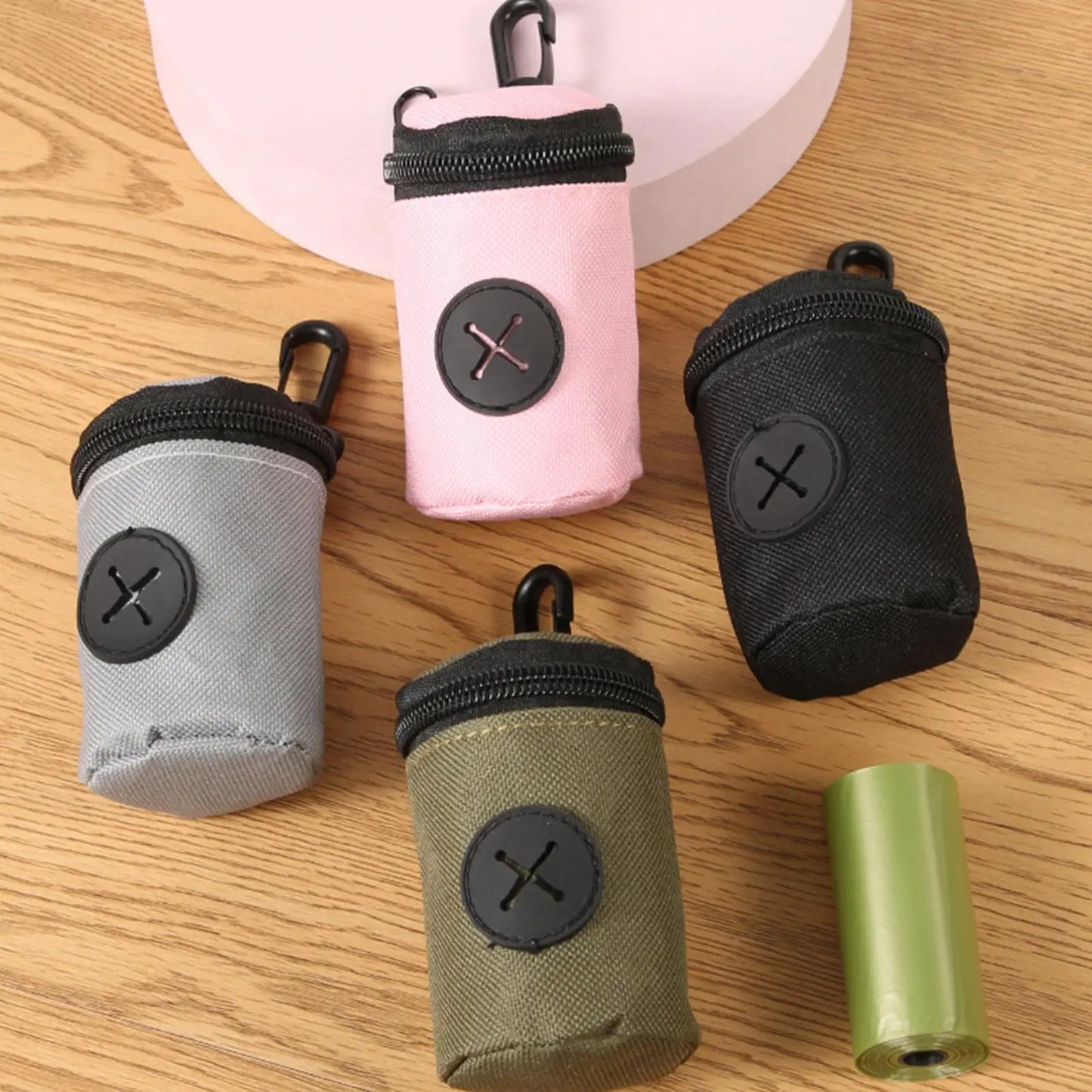 Dog Poop Bag Holder with Clip – Portable Waterproof Dispenser