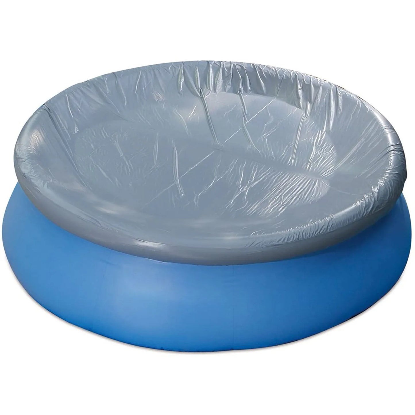 Round Swimming Pool Cover PE Woven Waterproof Cloth Dust Debris Cover Tarp Inflatable Pool Metal Frame Rectangle Pools Protector Peaceful Pleasures Health and Wellness