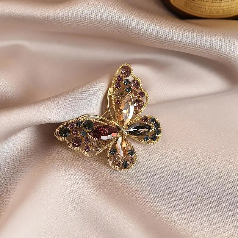 Rhinestone Crystal Brooch Pin – Vintage Women's Jewelry Gift Rhinestone Brooch Pin Peaceful Pleasures Health and Wellness A7