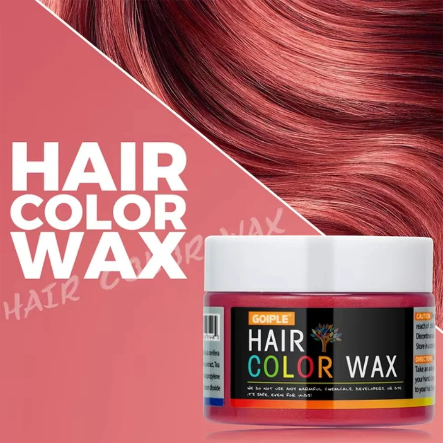 Valentine's Day DIY Hair Dyed Mud Hair Colour Wax Easy To Wash Coloring Cream One-time Hairs Beard and Eyebrows Colour Products Peaceful Pleasures Health and Wellness Red 40g