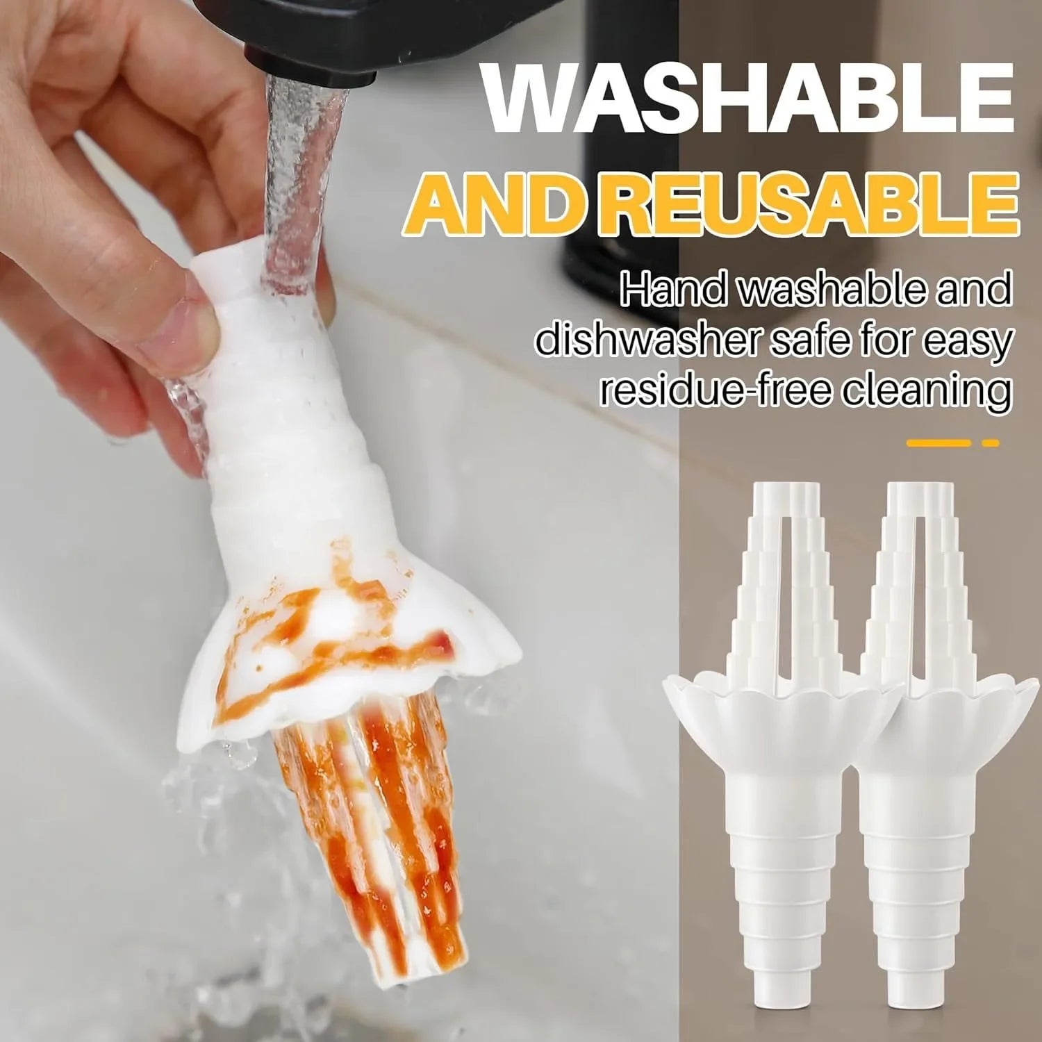 Universal Bottle Emptying Kit - Reusable Liquid Transfer Connector with No Waste Funnel Adapter, Compatible with Soap, Shampoo Peaceful Pleasures Health and Wellness
