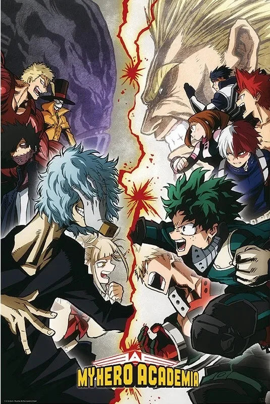 Japanese Anime My-Hero-Academia Poster Cartoon Manga Canvas Painting Wall Art Pictures Home Kids Room Decor Gift Peaceful Pleasures Health and Wellness 20X30CM A14