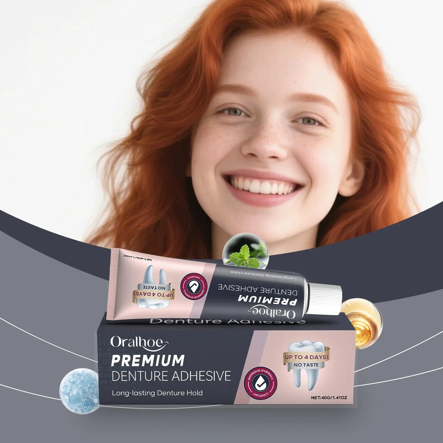 Denture Adhesive – Secure, Natural & Comfortable Daily Hold