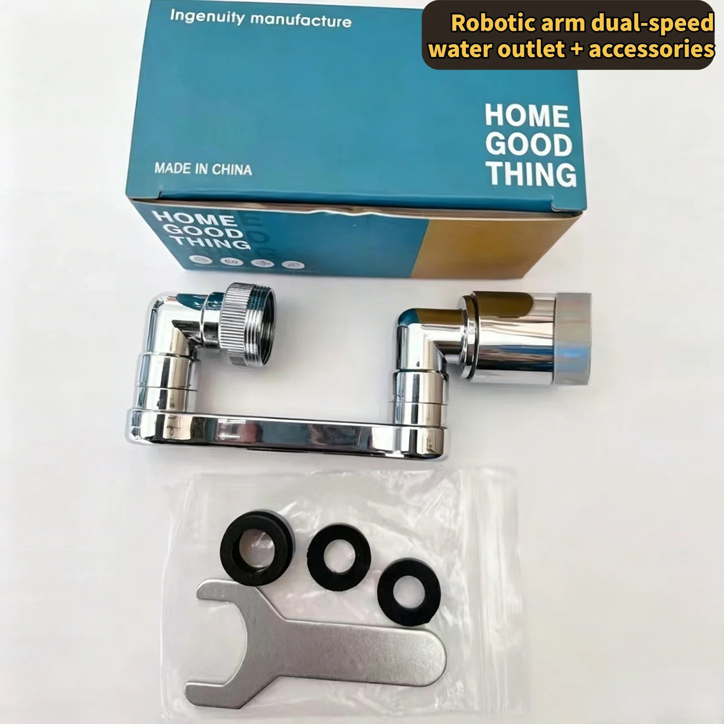 Swivel Robotic Arm Faucet Aerator Extender – Kitchen & Bathroom