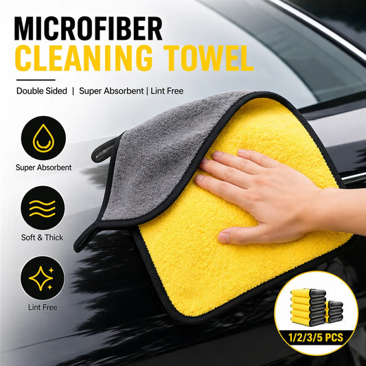 Microfiber Cleaning Towels – Quick-Dry Cloths for Car & Kitchen Microfiber Cleaning Cloth Peaceful Pleasures Health and Wellness