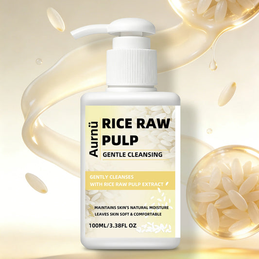 Aurnü Rice Raw Pulp Gentle Facial Cleanser – All Skin Types Facial Cleanser Oasis Select