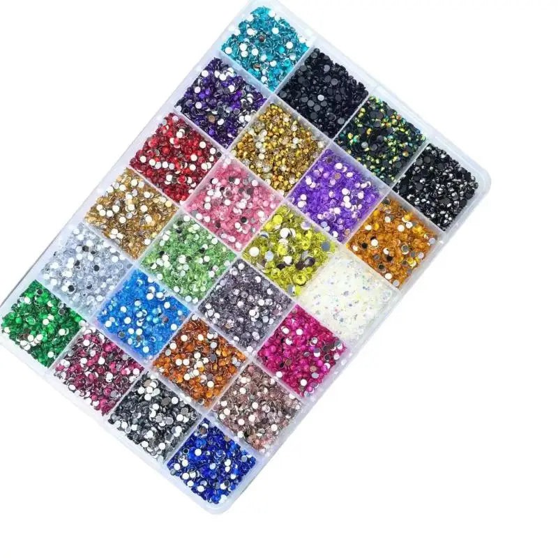 15-Color Rhinestone Bedazzling Kit – Flatback Gems for DIY Crafts