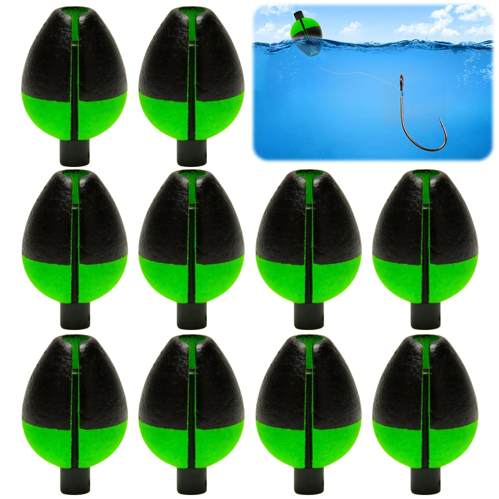 10Pcs High Buoyancy Fishing Floats Compact Pike Floats Adjustable Fishing Buoy Fishing Floats Bobbers for Sea/Boat Fishing Peaceful Pleasures Health and Wellness