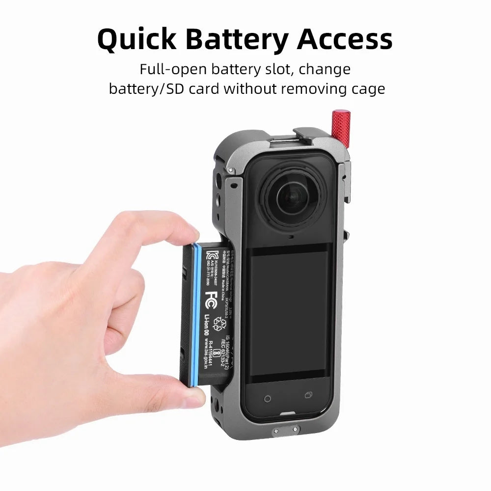 Suitable For Insta 360 X5 Protective Case X5 Camera Multifunctional Expansion Protection Metal Frame Peaceful Pleasures Health and Wellness