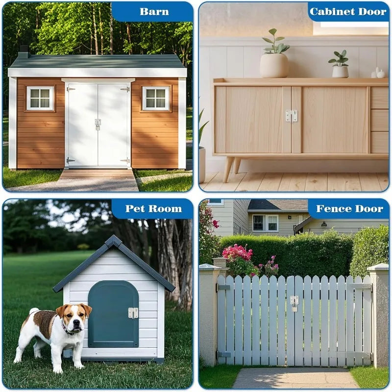 Stainless Steel Door Bolt Latch – Pet Cage & Bathroom Lock