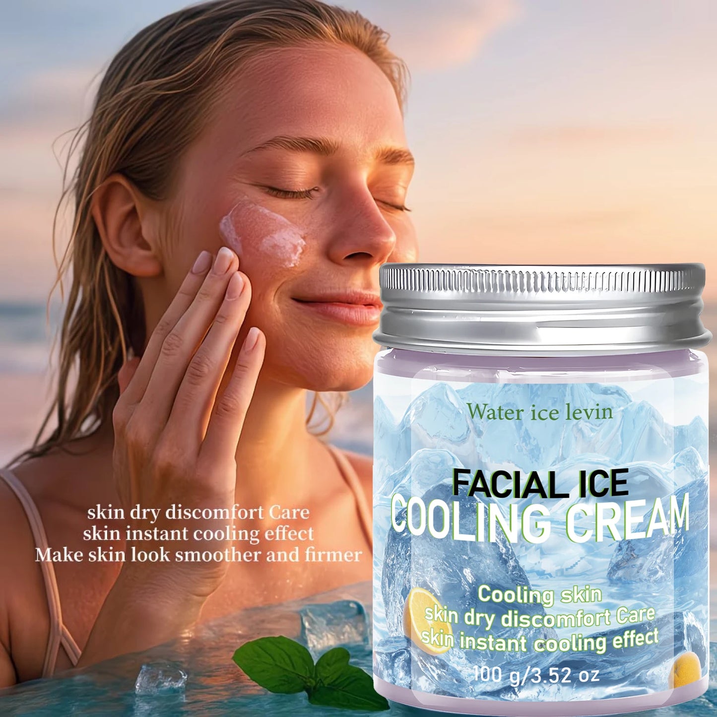 Collagen Facial Ice Cooling Cream | Hydrating Daily Moisturizer