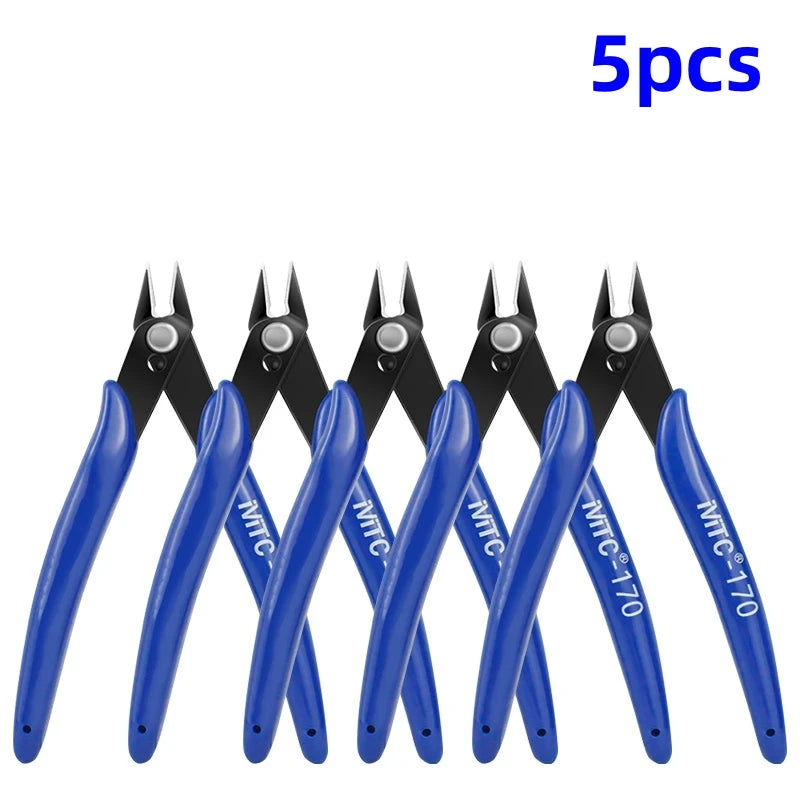 170 Diagonal Wire Cutter Pliers – Electronics, DIY & 3D Printing Peaceful Pleasures Health and Wellness 5pc