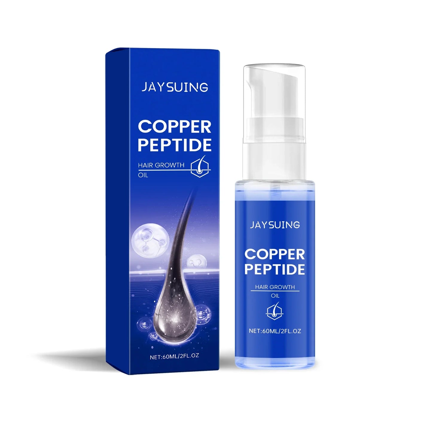 Copper Peptide Hair Growth Set – Shampoo, Serum, Spray & Oil