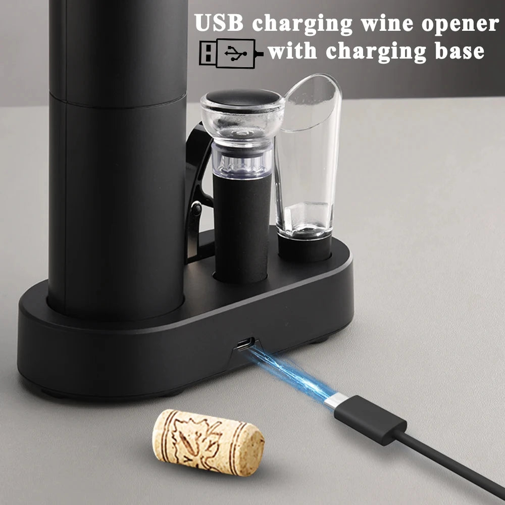 Electric Wine Opener – Rechargeable Automatic Corkscrew
