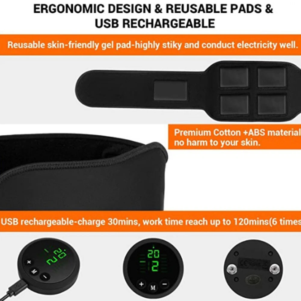 EMS AB Belt ABS Stimulator | Core Toning & Sculpting Set 3pcs