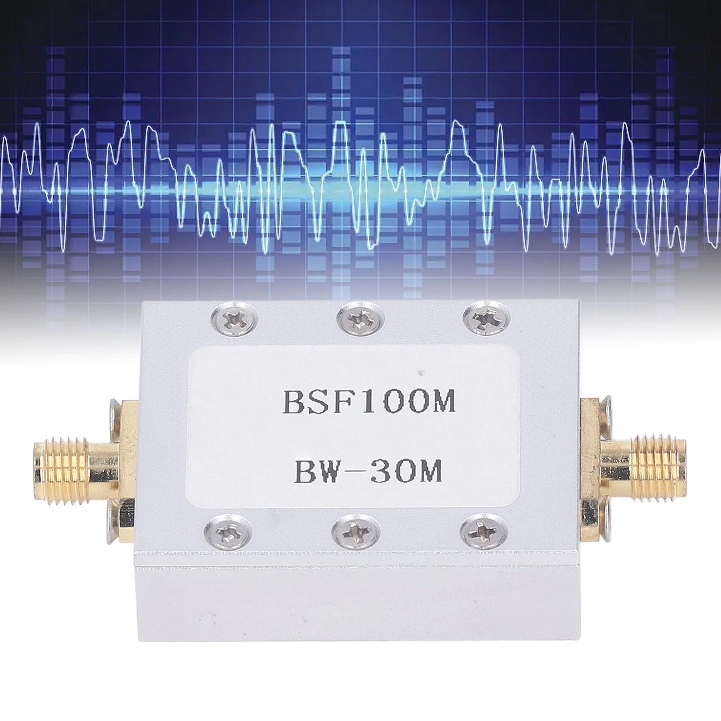 Band Stop Filter 88‑108M Anti FM Interference CNC Aluminum Alloy Shell Passive Notch Filter Broadcast FM Band Stop Filter Peaceful Pleasures Health and Wellness