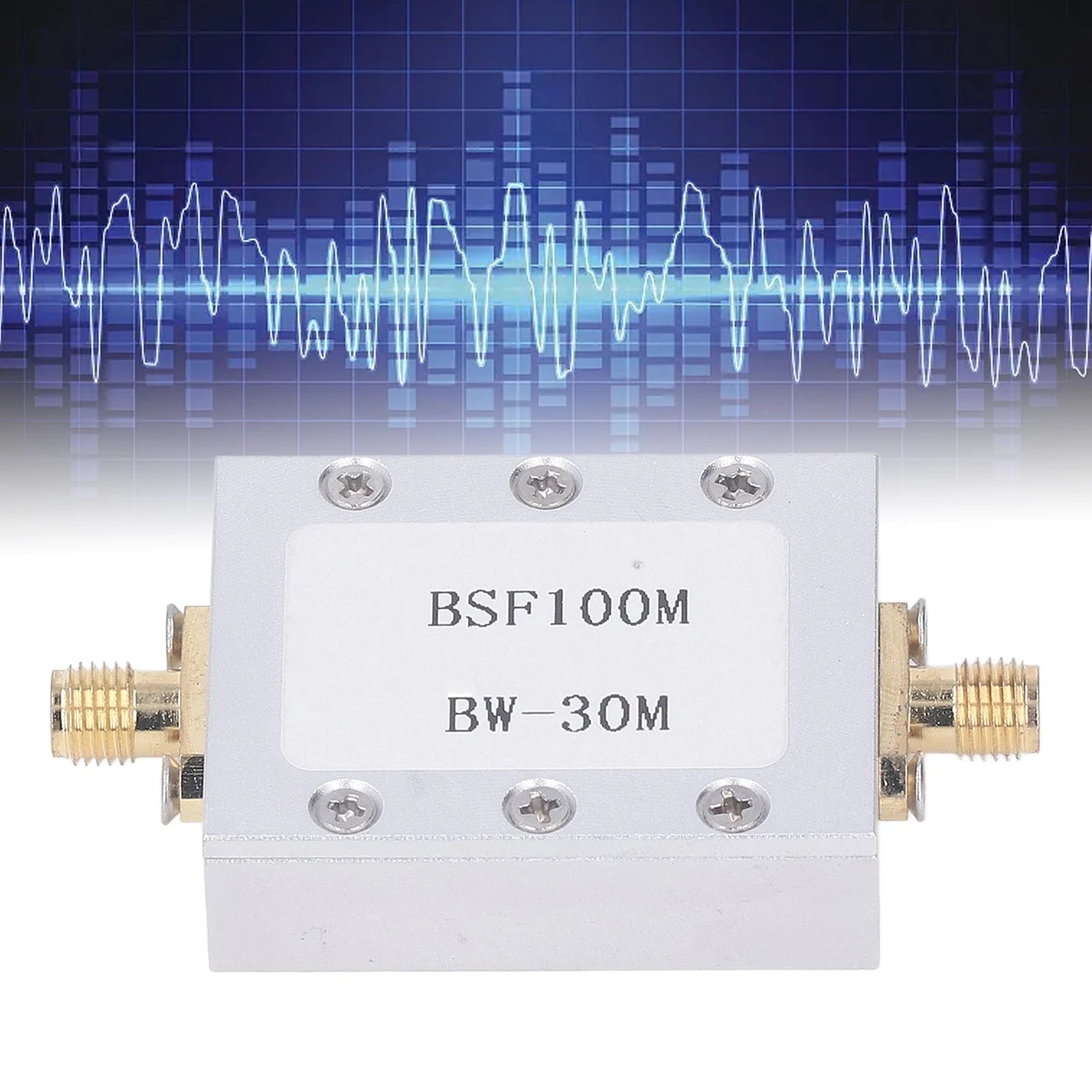 Band Stop Filter 88‑108M Anti FM Interference CNC Aluminum Alloy Shell Passive Notch Filter Broadcast FM Band Stop Filter Peaceful Pleasures Health and Wellness