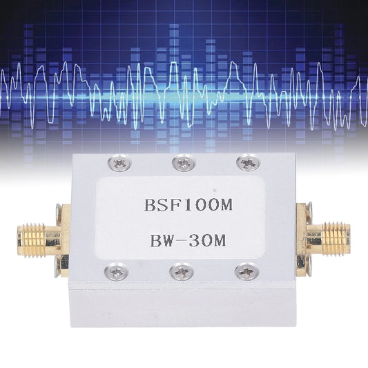 Band Stop Filter 88‑108M Anti FM Interference CNC Aluminum Alloy Shell Passive Notch Filter Broadcast FM Band Stop Filter Peaceful Pleasures Health and Wellness