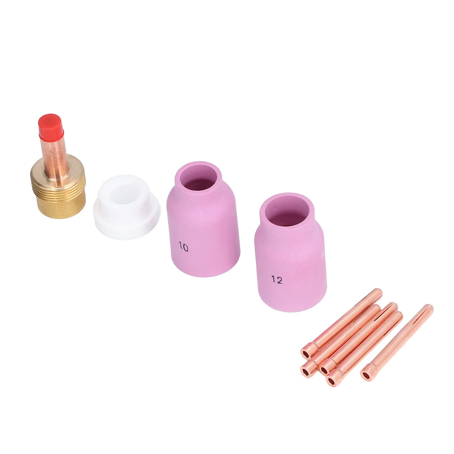 TIG Gas Lens Collets Body Brass Nozzle Ceramic Cup 17 18 26 Welding