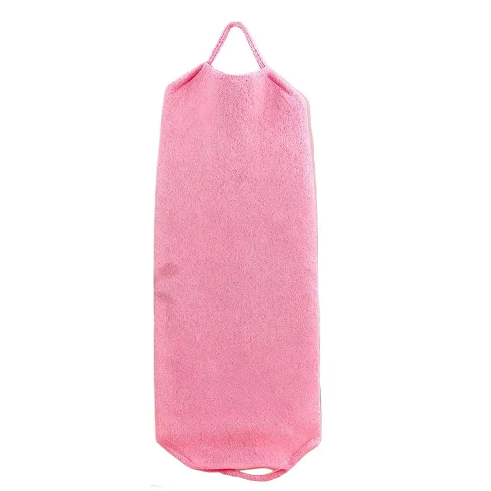 Scrub Towel Long Bath Back Scrubber With Handles Soft Sponge Loofah Body Scrub For Leg Arm Neck Cleaning Women Men Kids Elderly Peaceful Pleasures Health and Wellness Pink1 China Mainland