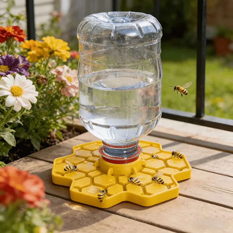 Bee Water Feeder with Perch | Safe Honeybee Drinking Station