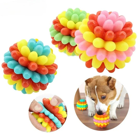TPR Dog Chew Ball Toy – Bite-Resistant for Small & Medium Dogs Dog Chew Toy Peaceful Pleasures Health and Wellness