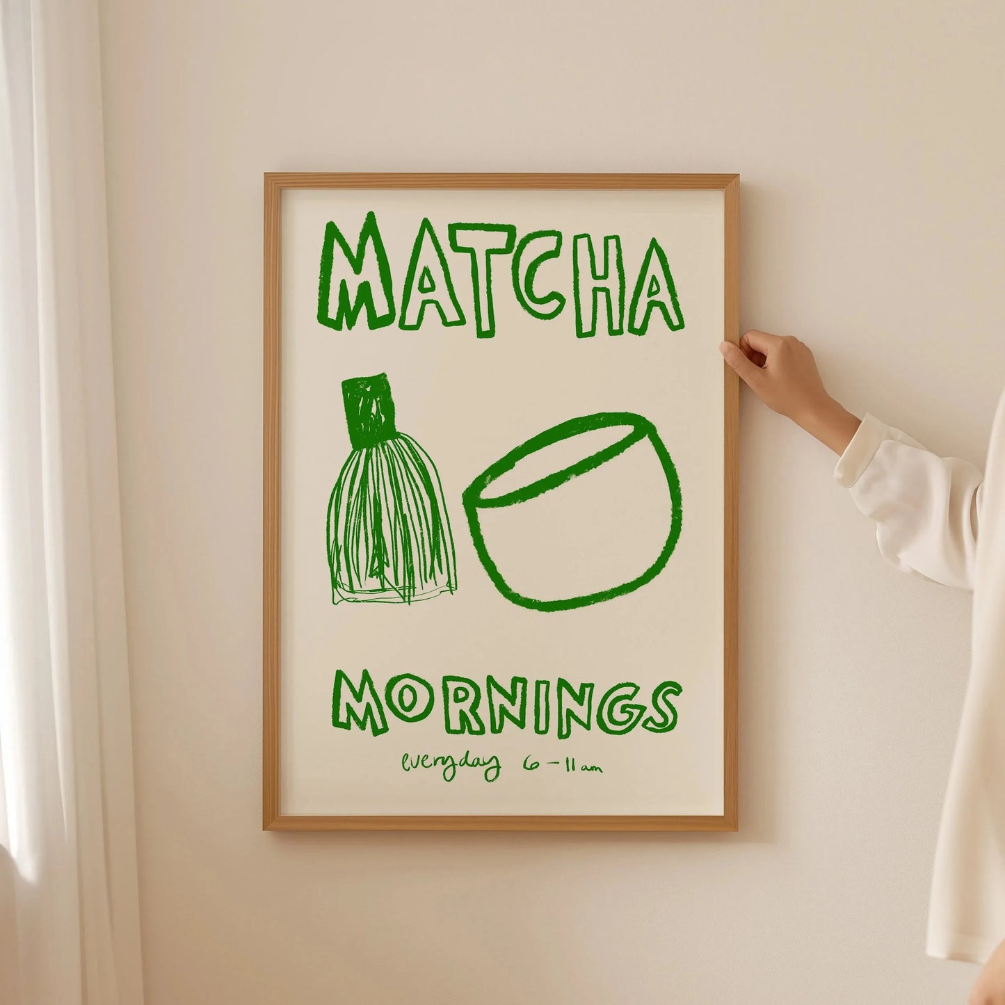But First Cafecito Quotation Canvas Print Minimalist Matcha Club Spanish Wall Art Poster for Modern Living Room Cafe Home Decor Peaceful Pleasures Health and Wellness CT110162 20x30cm Unframed