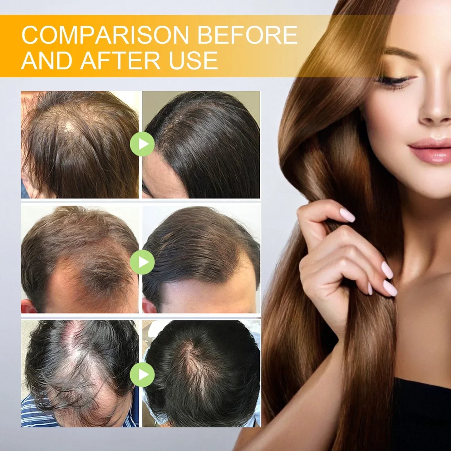 EELHOE Biotin Hair Spray For Man Women 30ml Hair Growth Repair Damage Restore Oil Scalp Repair Serum Spray Thicken Hair Care Peaceful Pleasures Health and Wellness